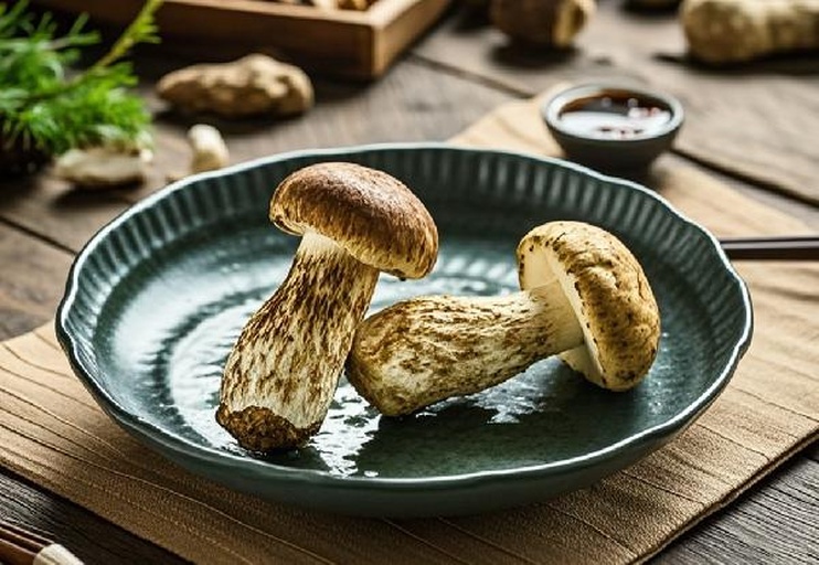 松茸烹饪成品展示