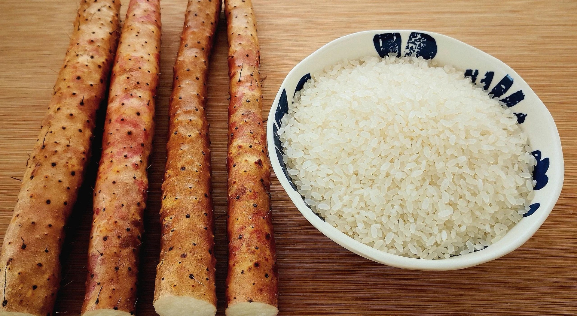 山药棒搭配主食的健康餐盘