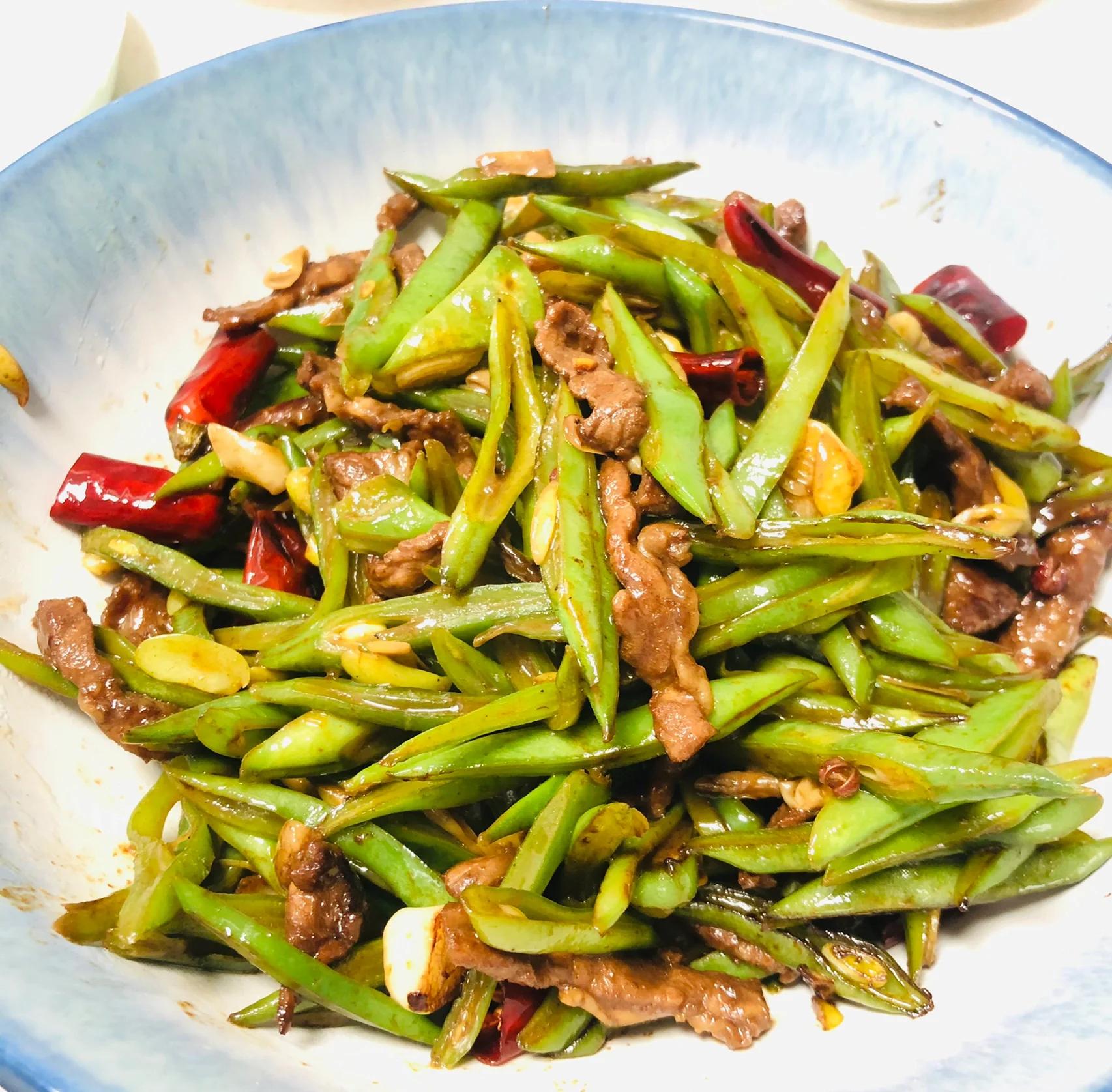 豆角烹饪场景图