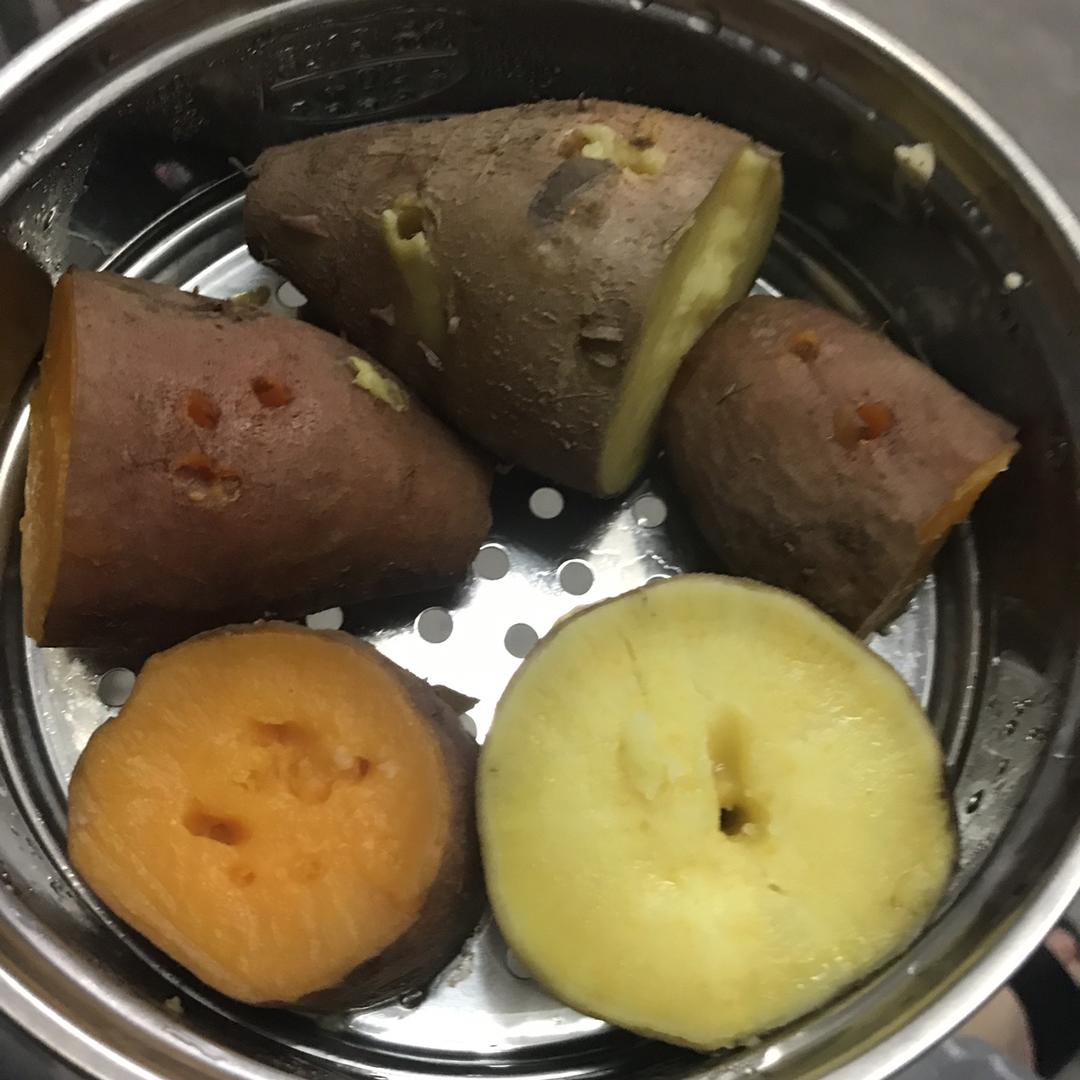 带皮红薯烹饪过程图