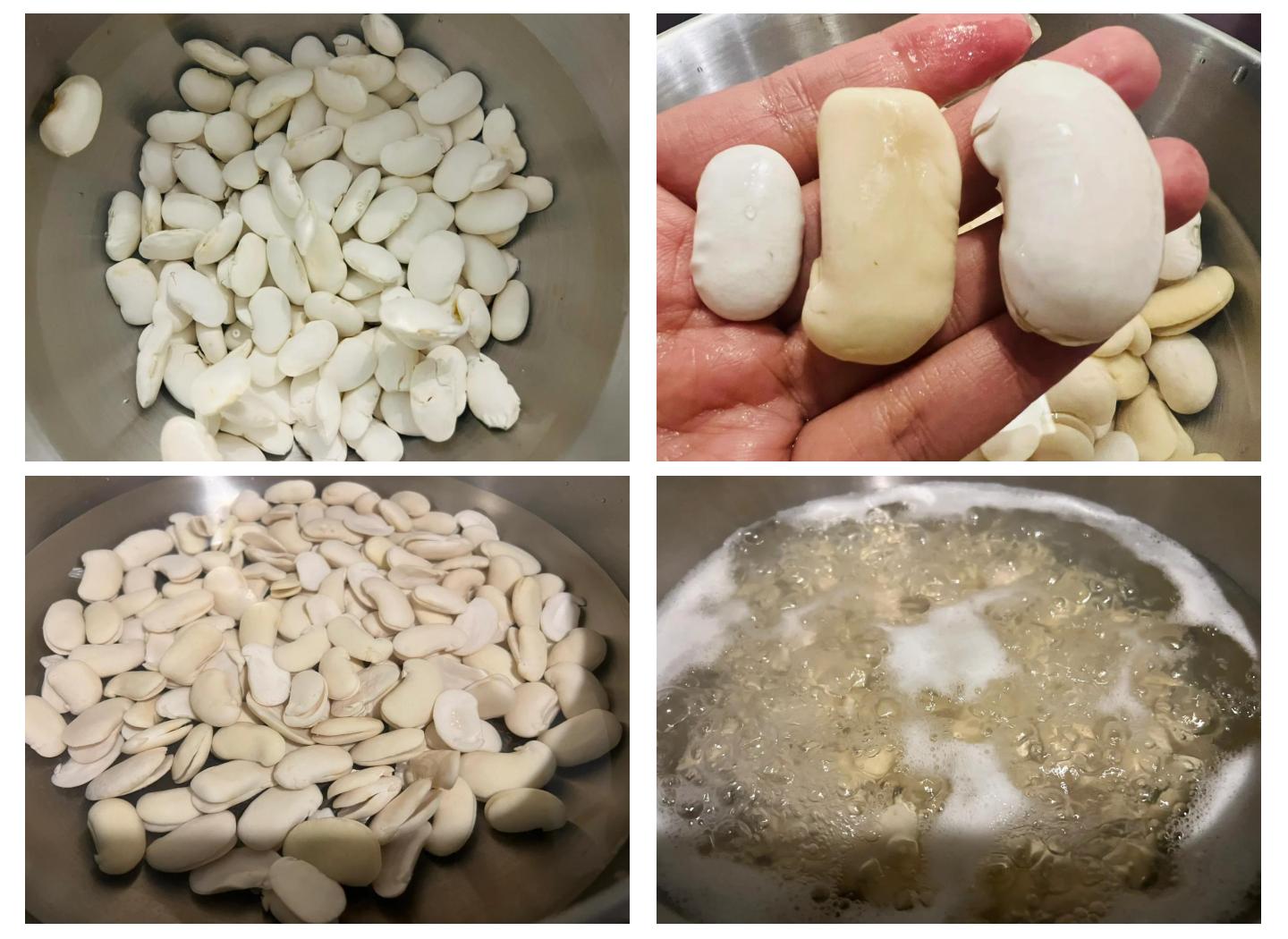 白扁豆烹饪过程示意图