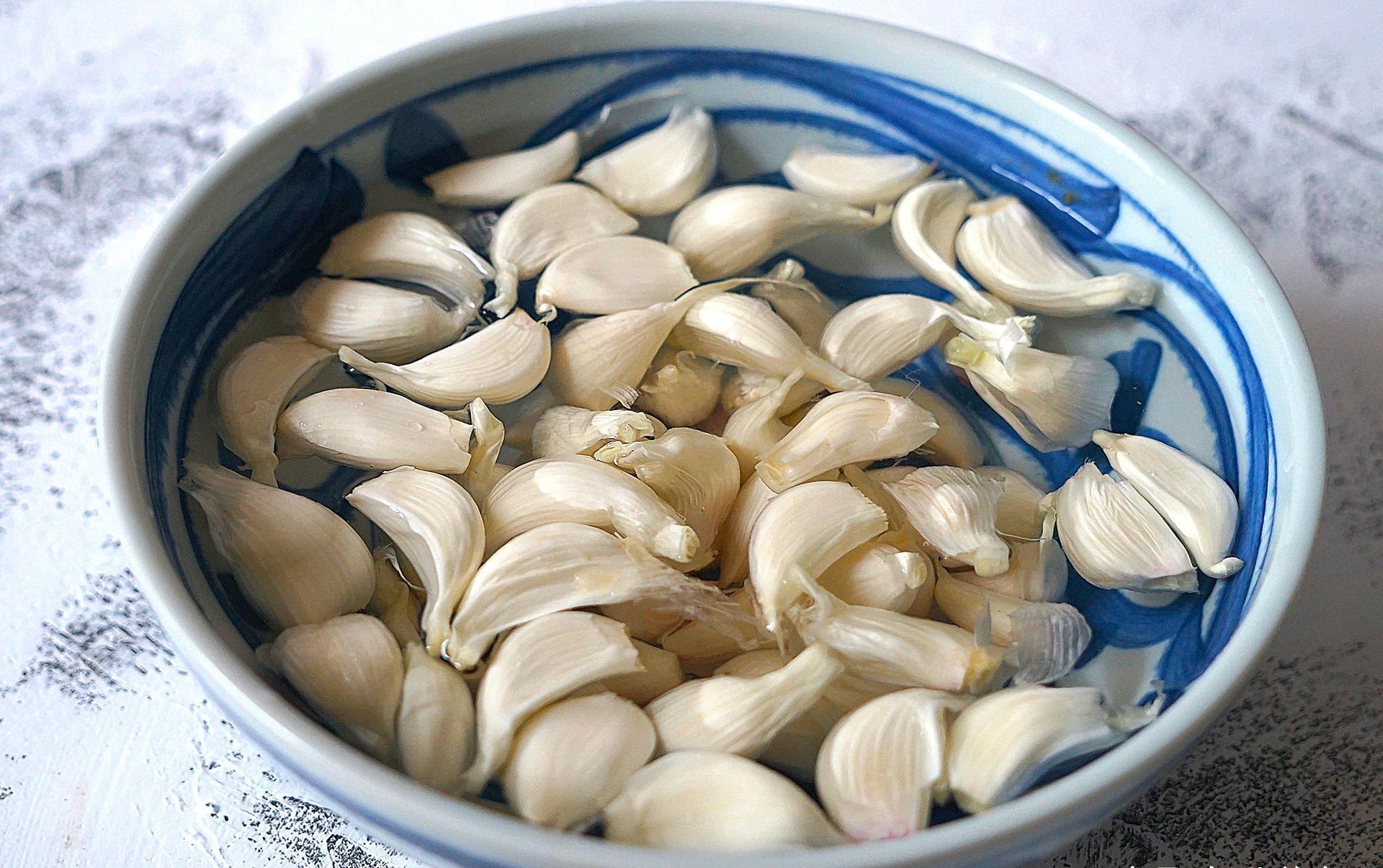 蒜苗焯水后冷却过程