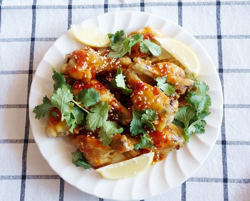 香橙鸡翅食材展示