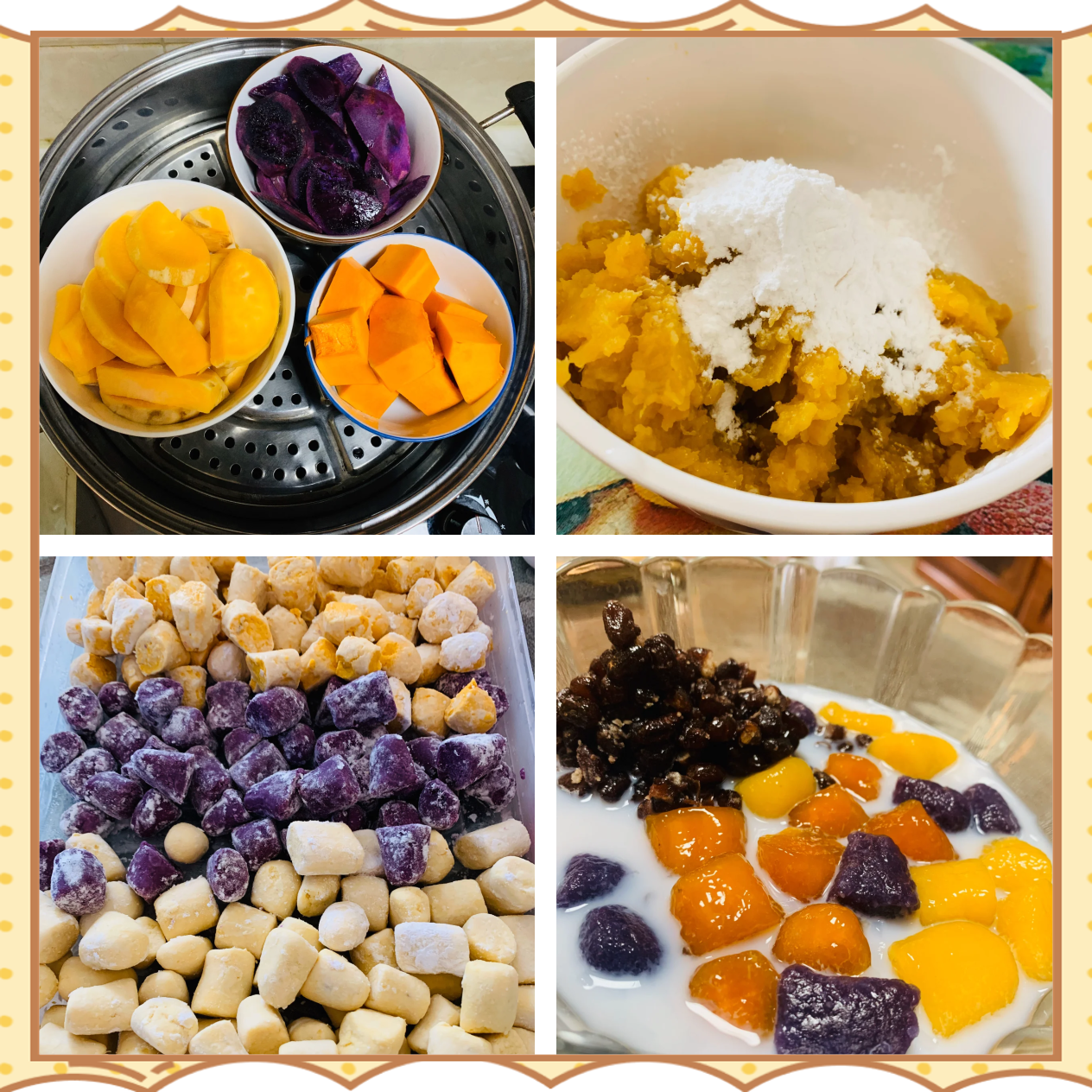 香芋汤圆制作过程图