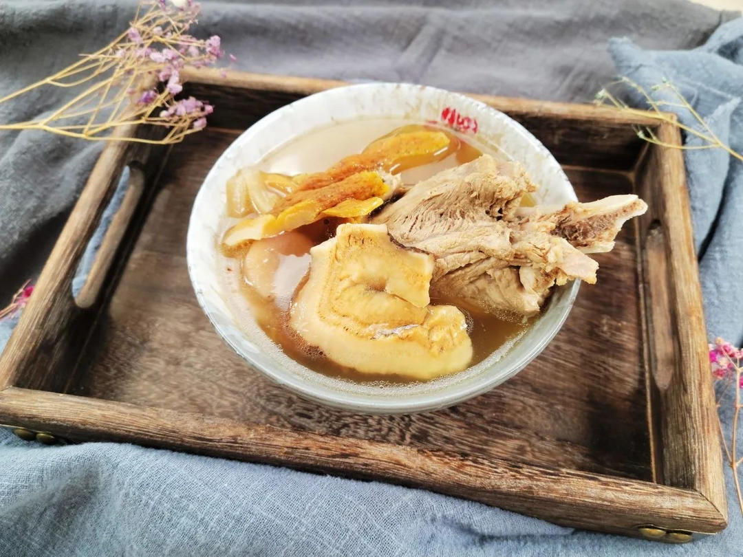 栗子炖排骨成品特写