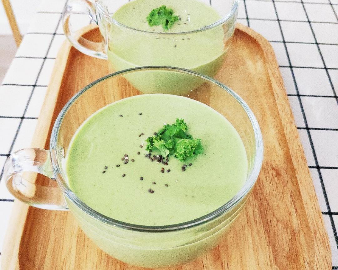 网纹瓜奶昔成品展示