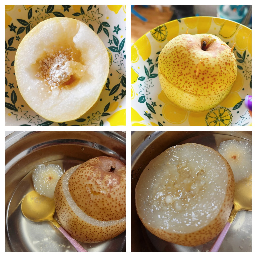 南果梨煮水过程