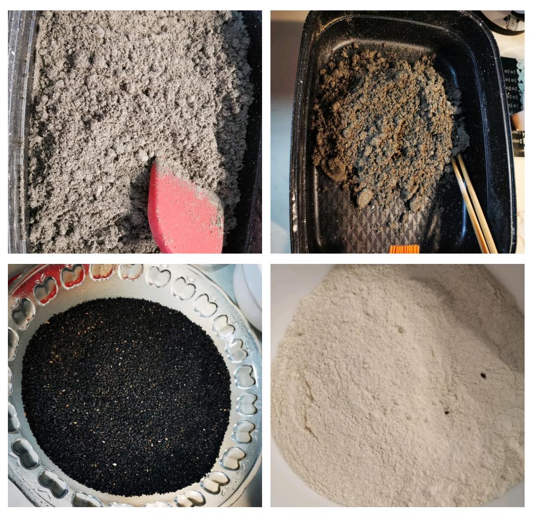 芝麻加工过程示意图
