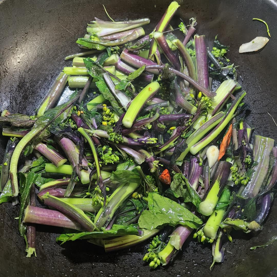 菜花烹饪过程