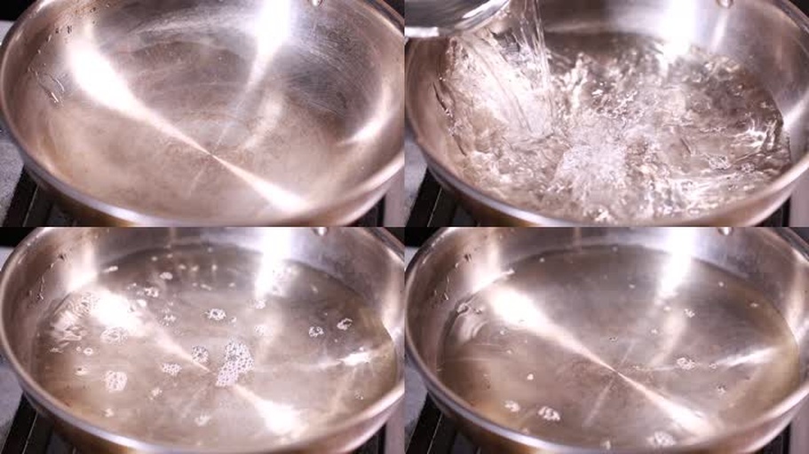 米醋与冰糖加热过程