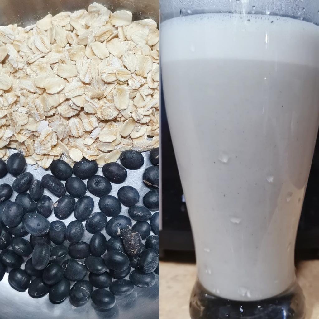 黑豆燕麦豆浆成品图