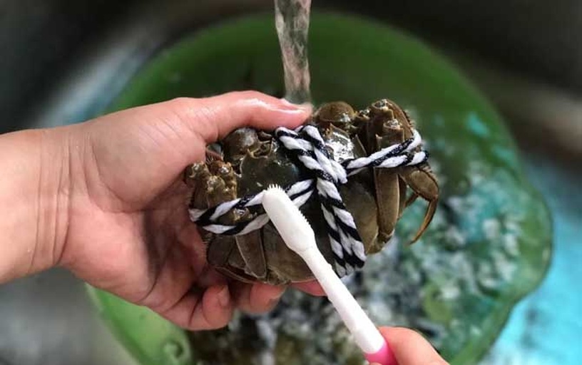 梭子蟹处理步骤