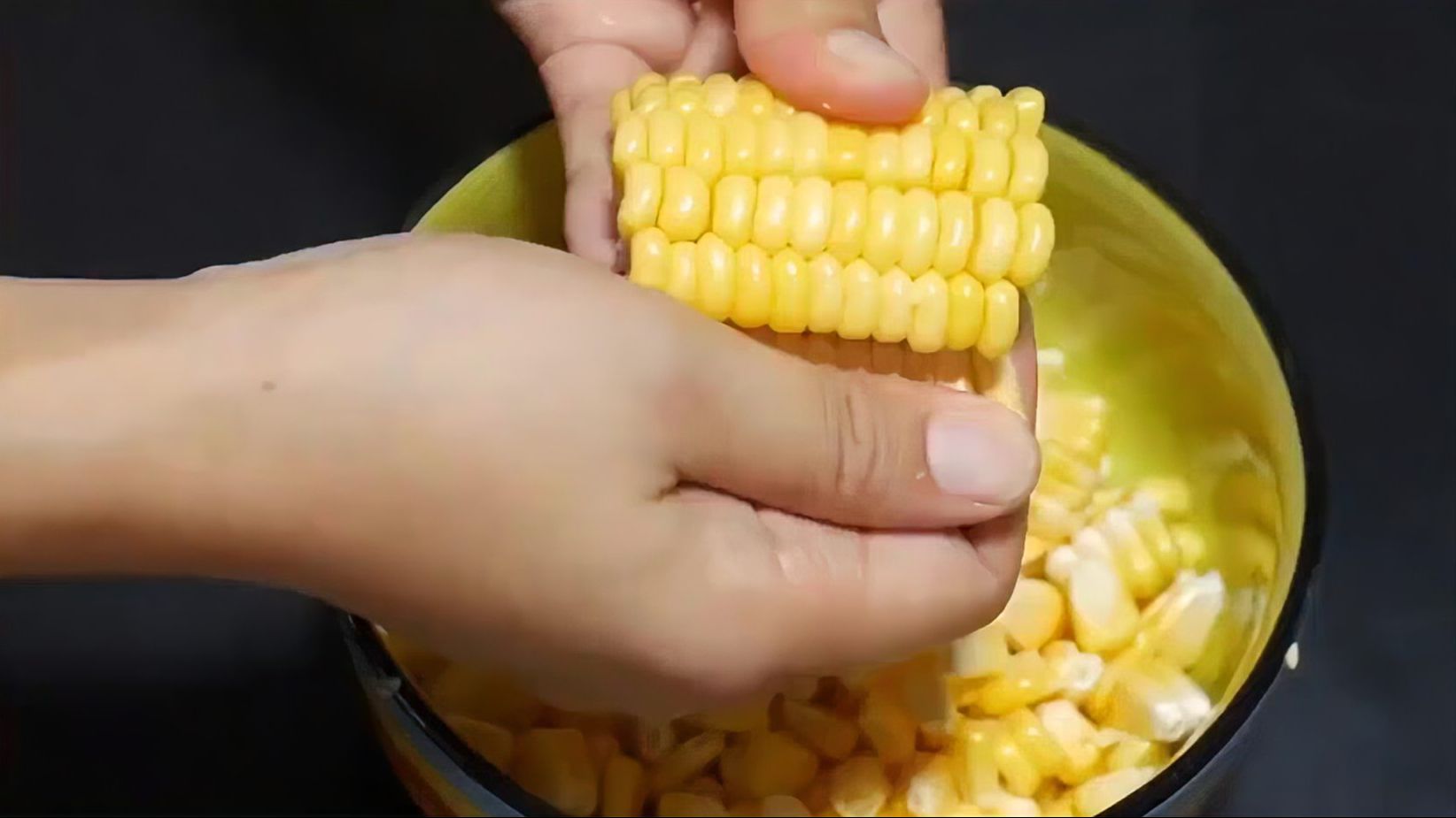 处理糯玉米粒