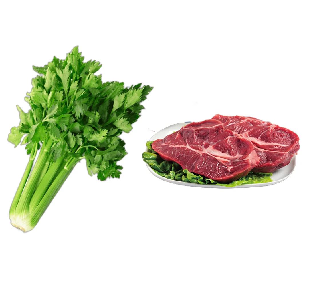 西芹炒黄牛肉成品特写