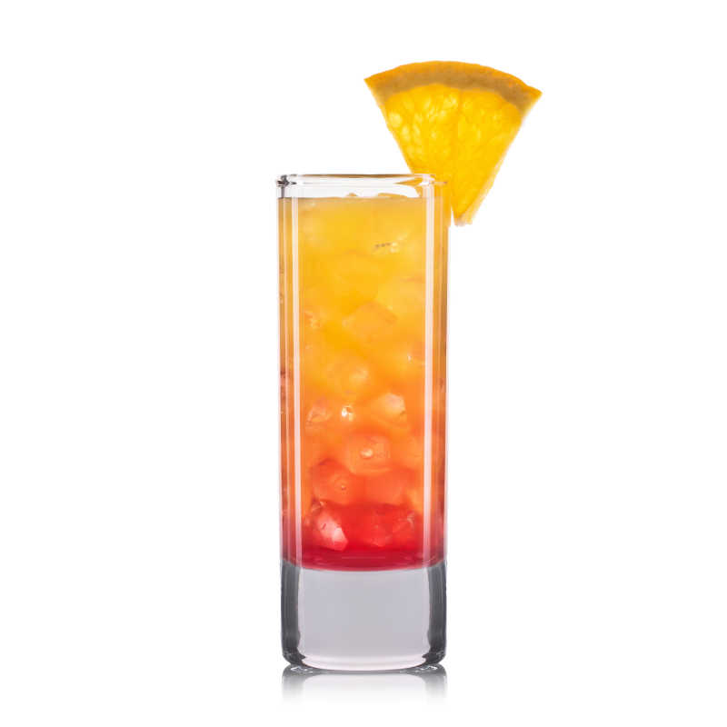 血橙金酒鸡尾酒特写