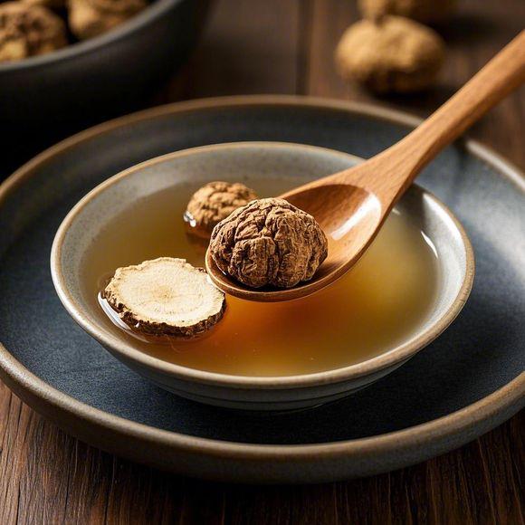 苁蓉切片用于药膳烹饪场景