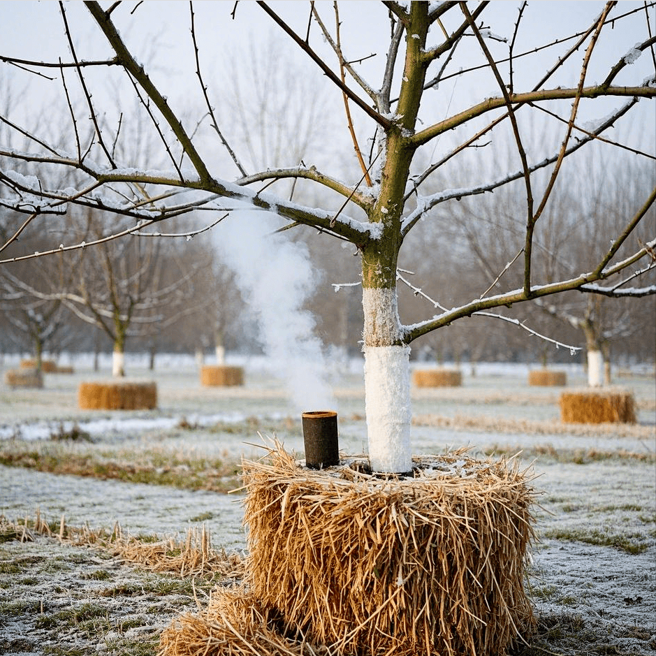 石硖龙眼果园冬季防护实景