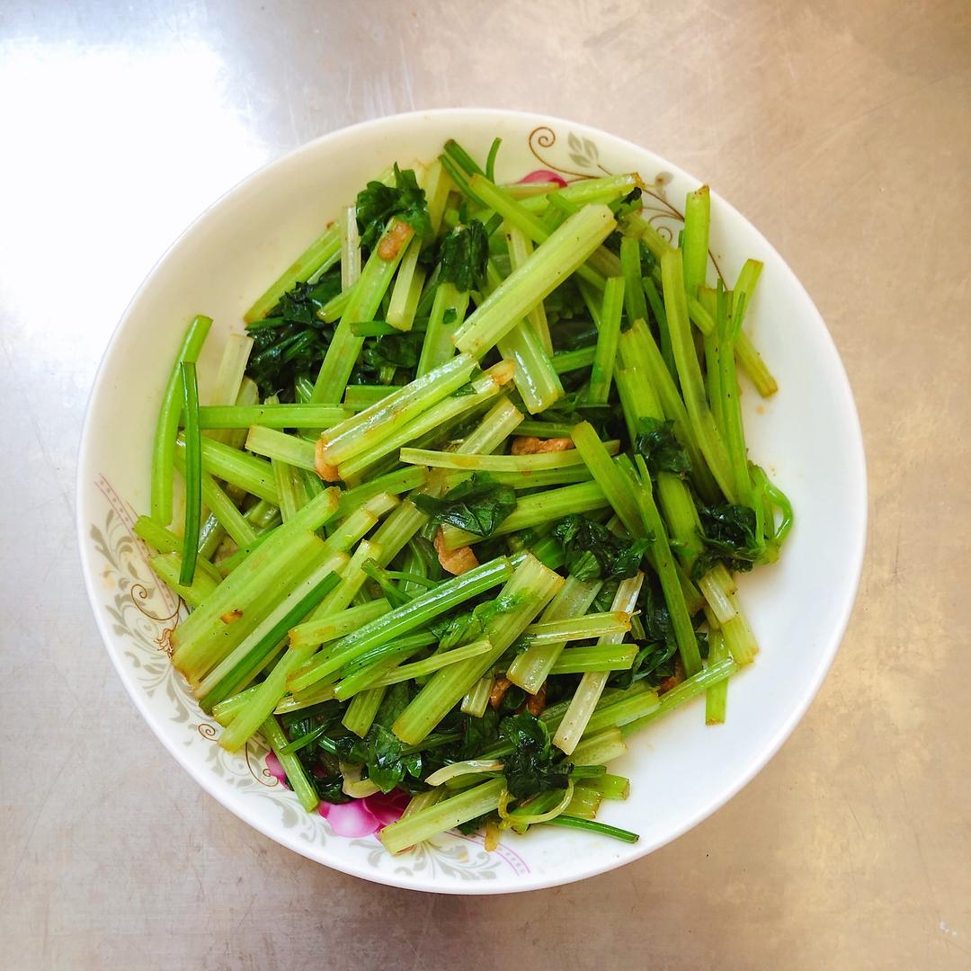 山芹菜烹饪成品展示