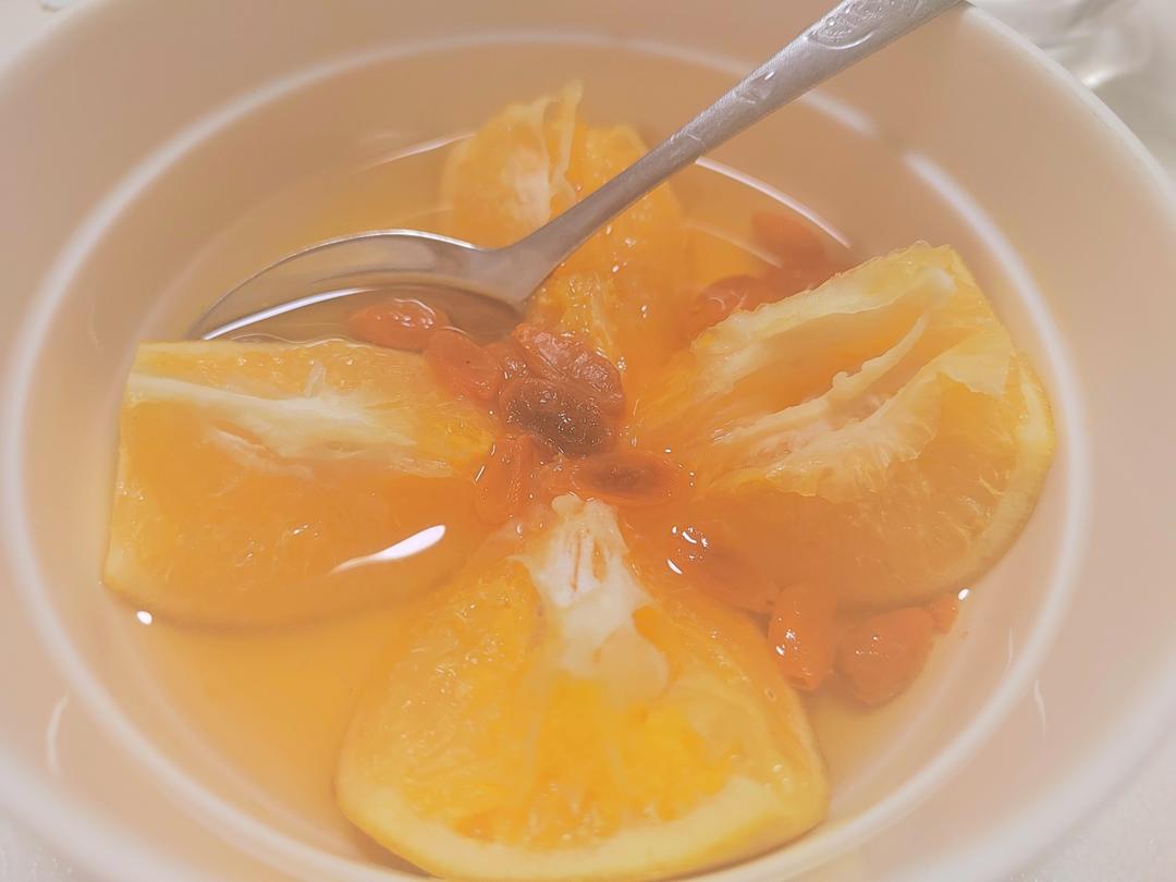 川贝炖橙子成品图