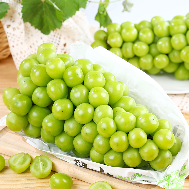 阳光玫瑰葡萄切面展示