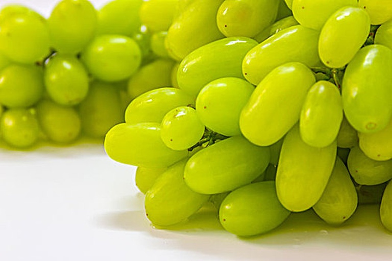 展示葡萄在口腔健康饮食中的角色,背景为葡萄果实与口腔示意图 葡萄与口腔健康