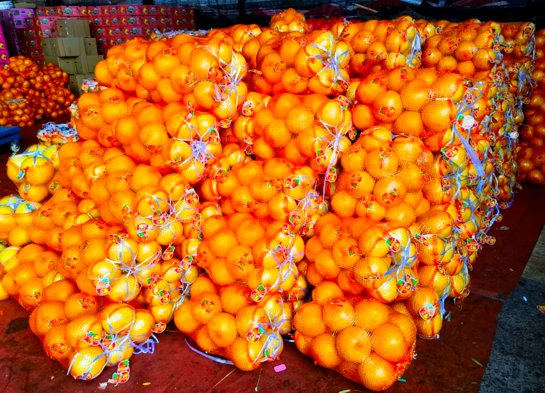 甜橙市场选购场景