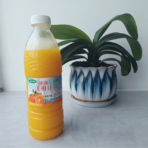 家庭餐桌上的夏橙饮品组合