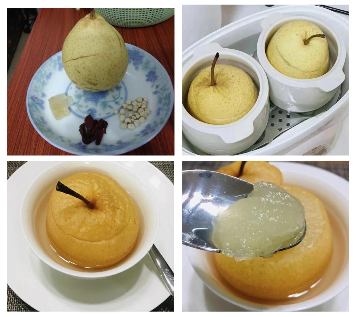 冰糖雪梨制作过程图