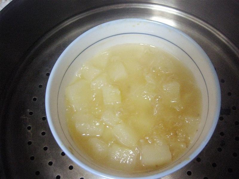 煮酸梨过程