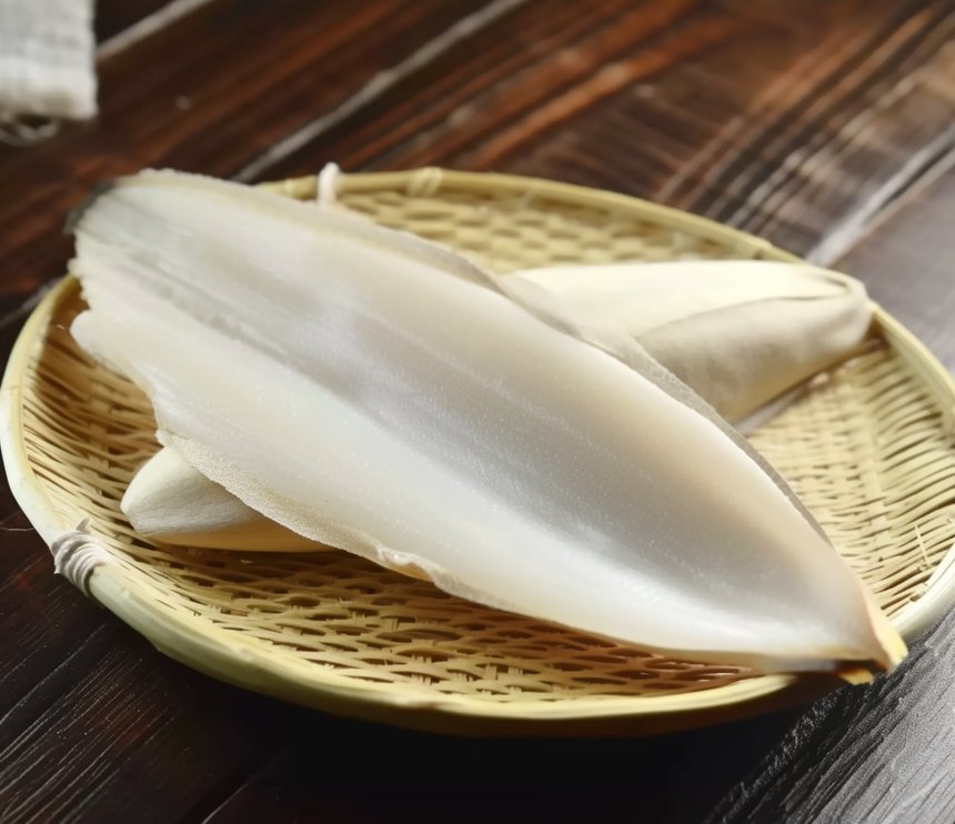 粉葛墨鱼煲猪骨汤食材准备图