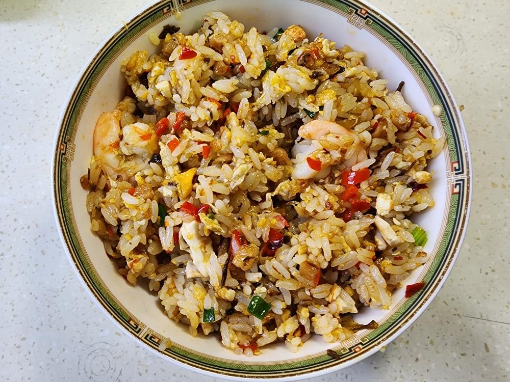 黑白胡椒虾仁炒饭
