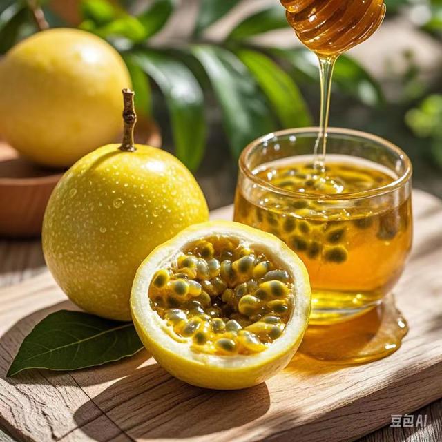 百香果饮品冲泡过程