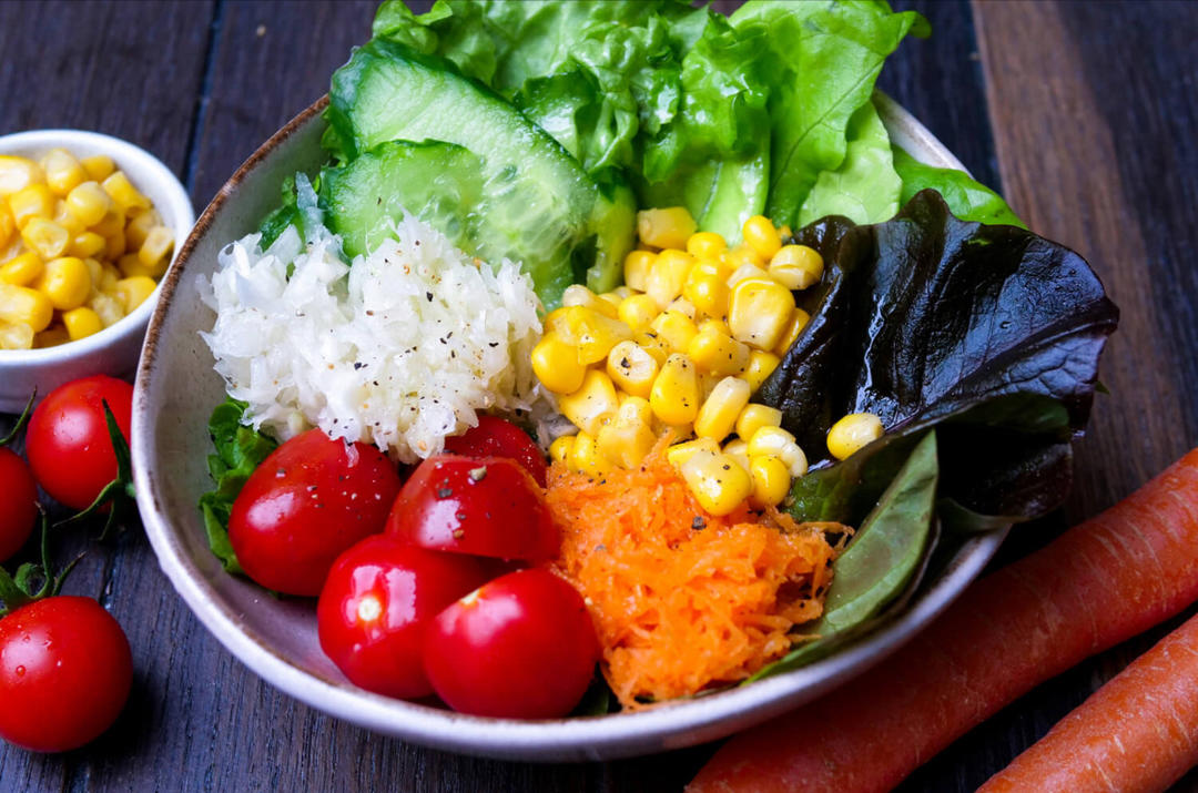 糯玉米沙拉制作图