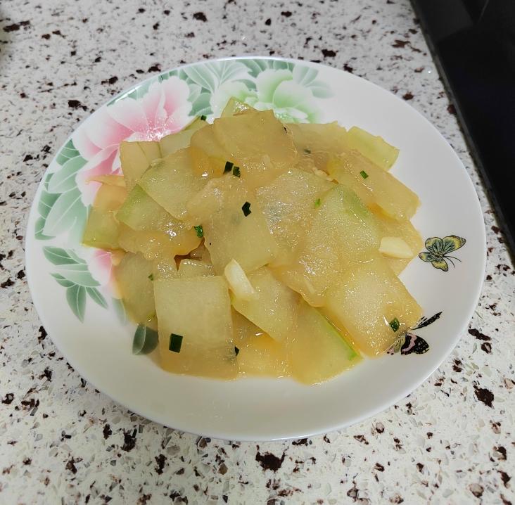 凉拌冬瓜成品特写