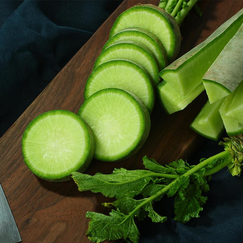 青萝卜切条处理示意图