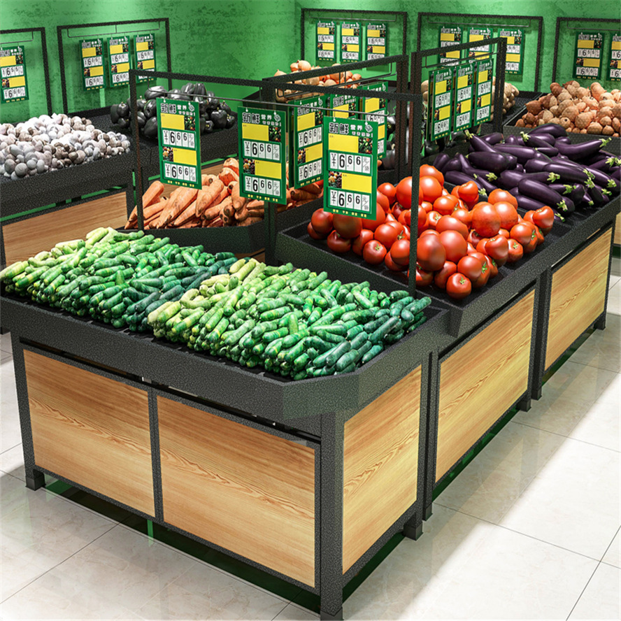 超市货架上的西红柿陈列