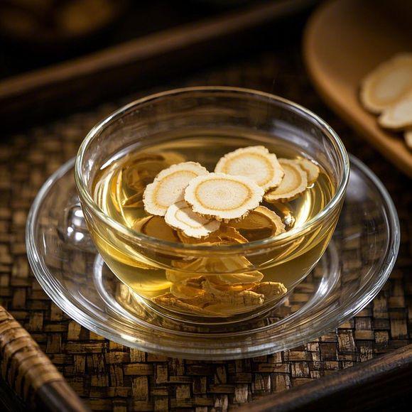 西洋参党参茶饮冲泡过程图