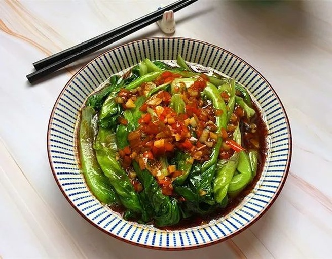 豆豉油麦菜成品图