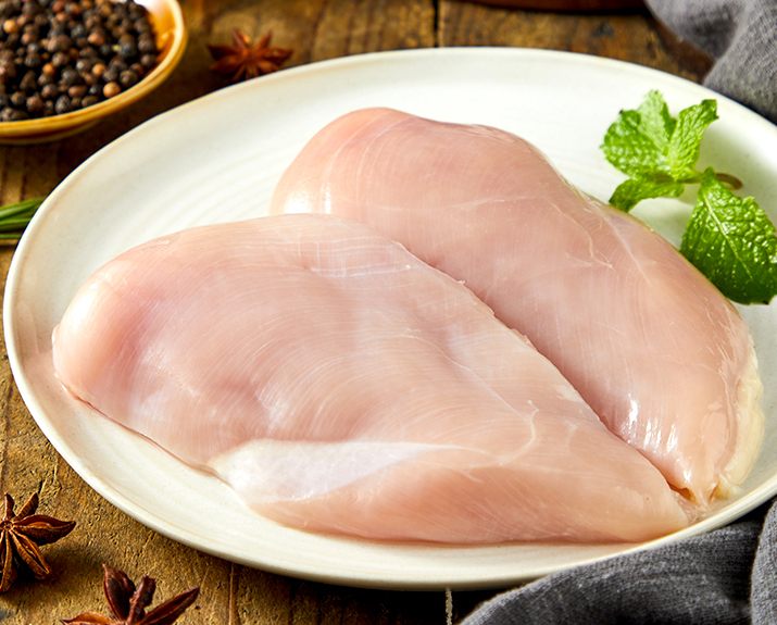 鸡胸肉处理过程