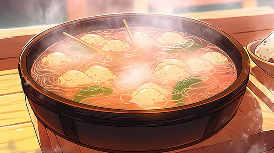 姜汤面成品图