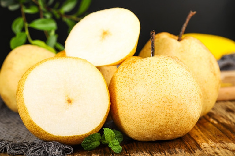 川北雪梨切片特写图