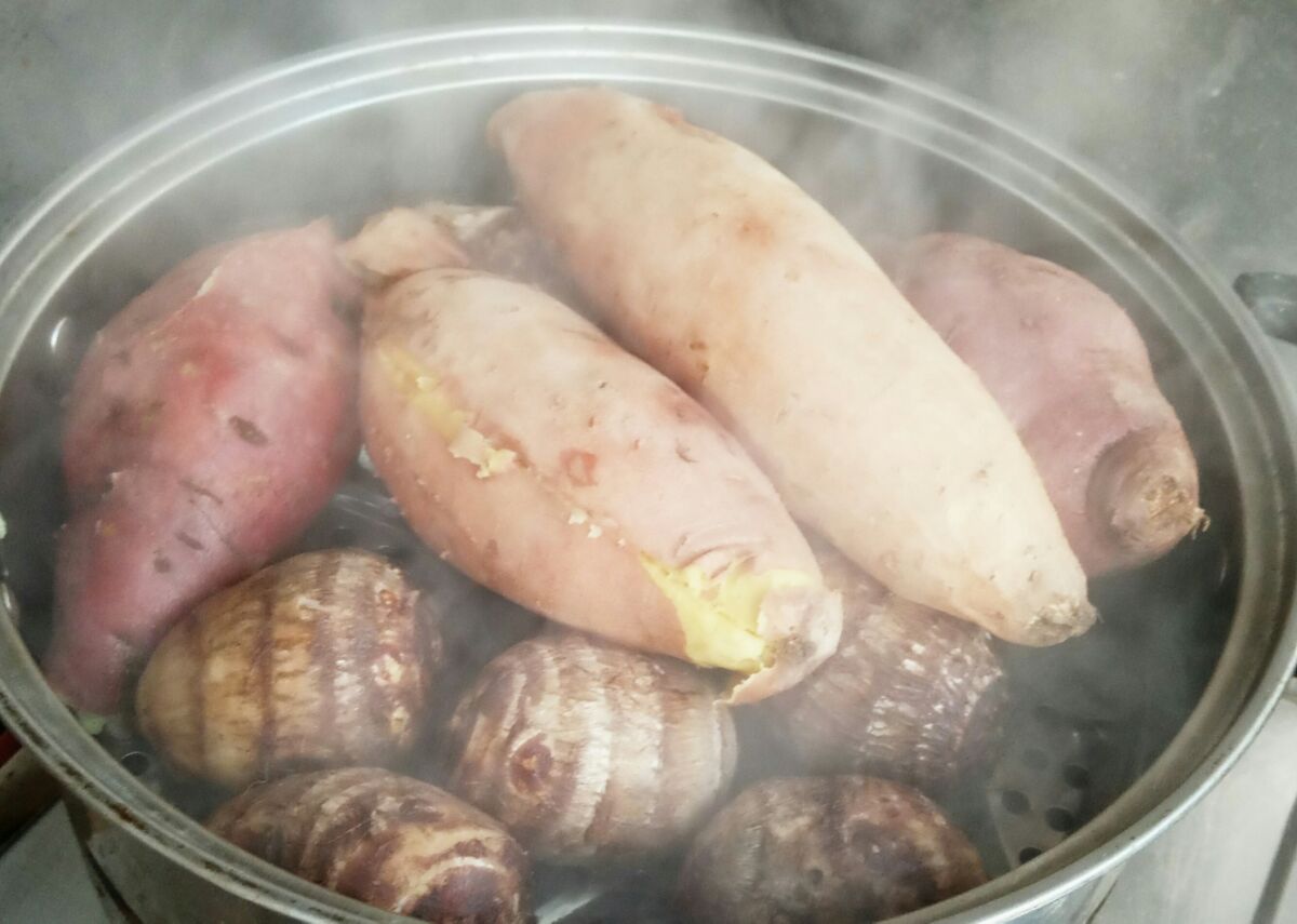 西瓜红红薯烹饪展示