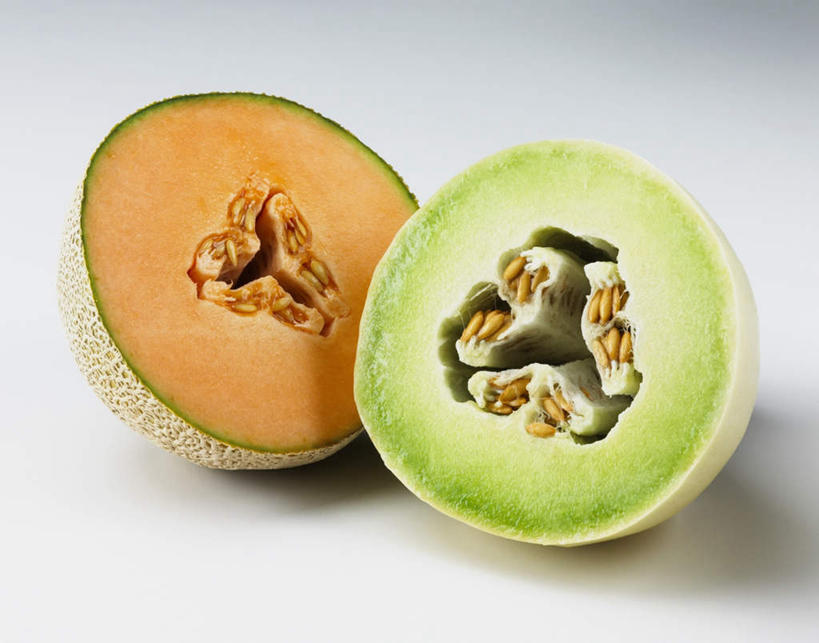 哈密瓜与蜜瓜切开对比图