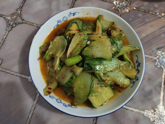 清炒旱黄瓜成品