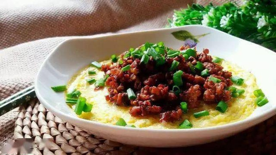 肉末炖鸡蛋成品图