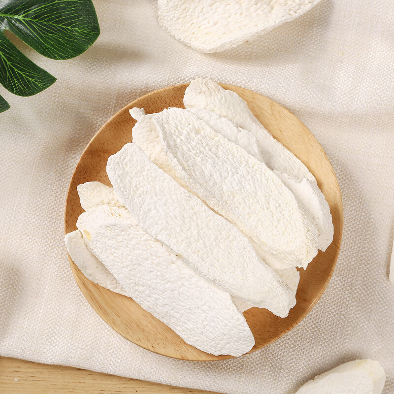 白山药切片与烹饪成品对比图