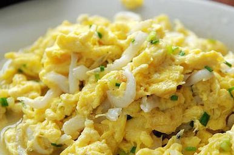 鱿鱼籽烹饪成品图