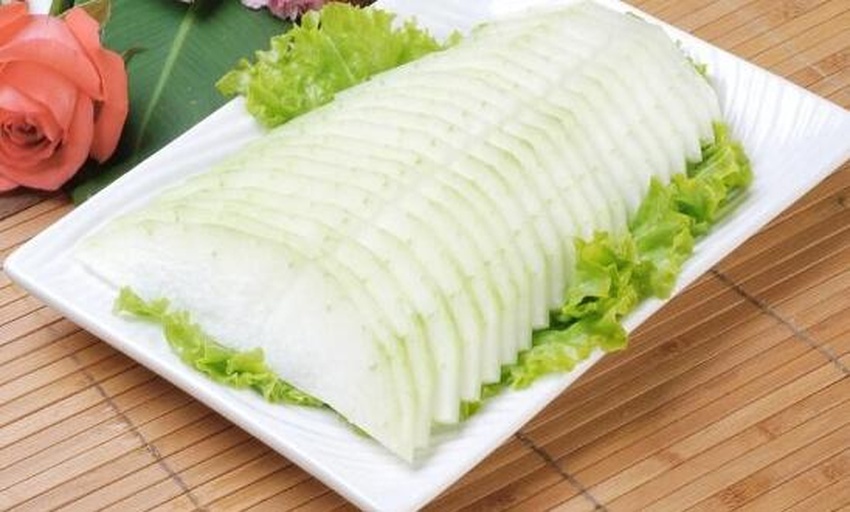 成品素烧冬瓜装盘效果图