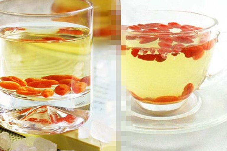 枸杞泡水实验对比图