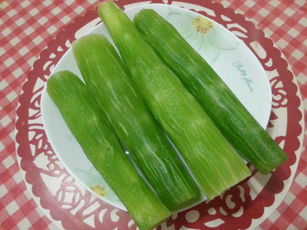 成品醋溜西葫芦装盘效果